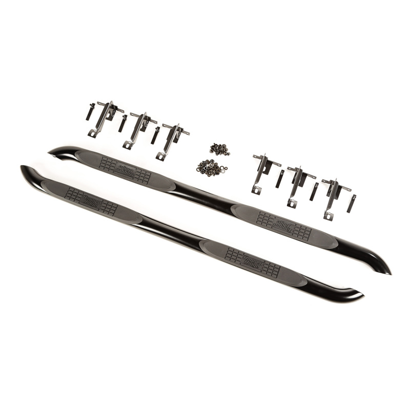 Jeep Wrangler Side Steps - Rugged Ridge - 3 inch Tubular - Black - `15-`17